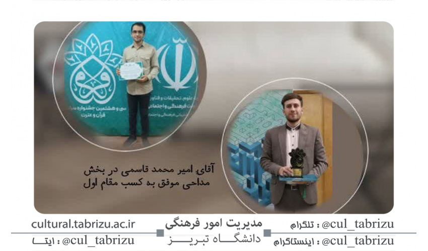 کسب چهار مقامِ برتر توسط دانشجویان دانشگاه تبریز